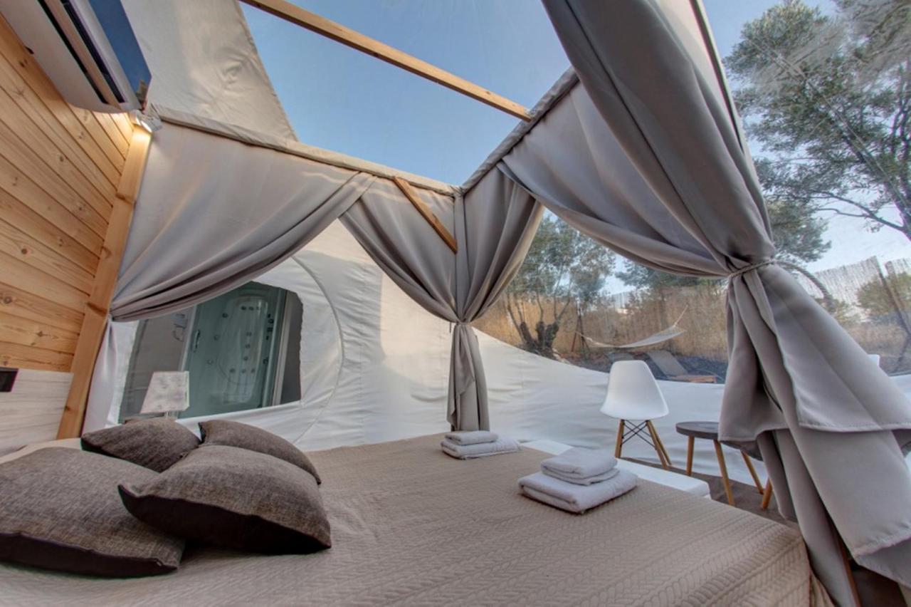 Bubble Tent Hotel Nea Moudania Exterior foto